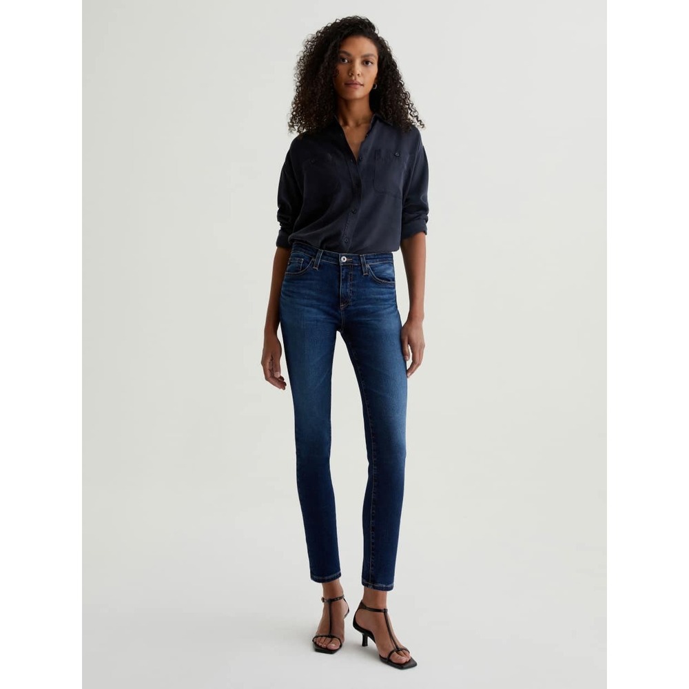 AG Adriano Goldschmied Prima Mid Rise Cigarette Contour‎ 360 Denim Jeans 28
